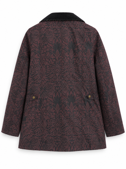 Barbour x William Morris Manderston Wax Jacket | UK 14
