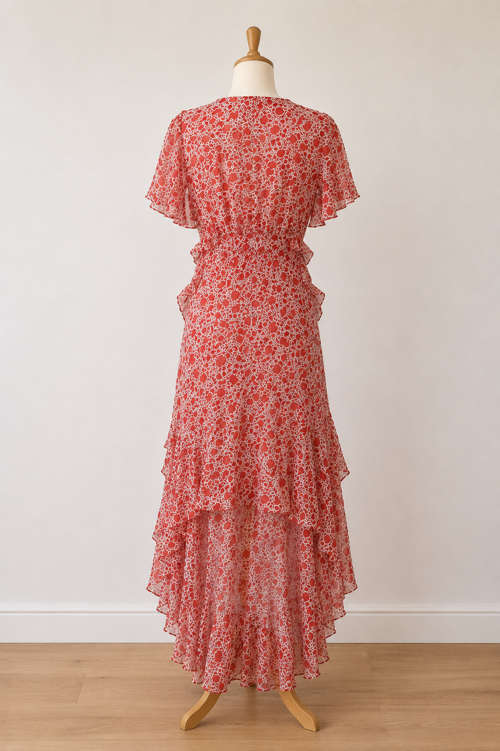 MISA Los Angeles Katarina Floral High-Low Maxi Dress