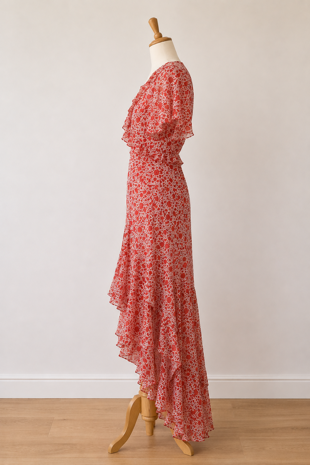 MISA Los Angeles Katarina Floral High-Low Maxi Dress