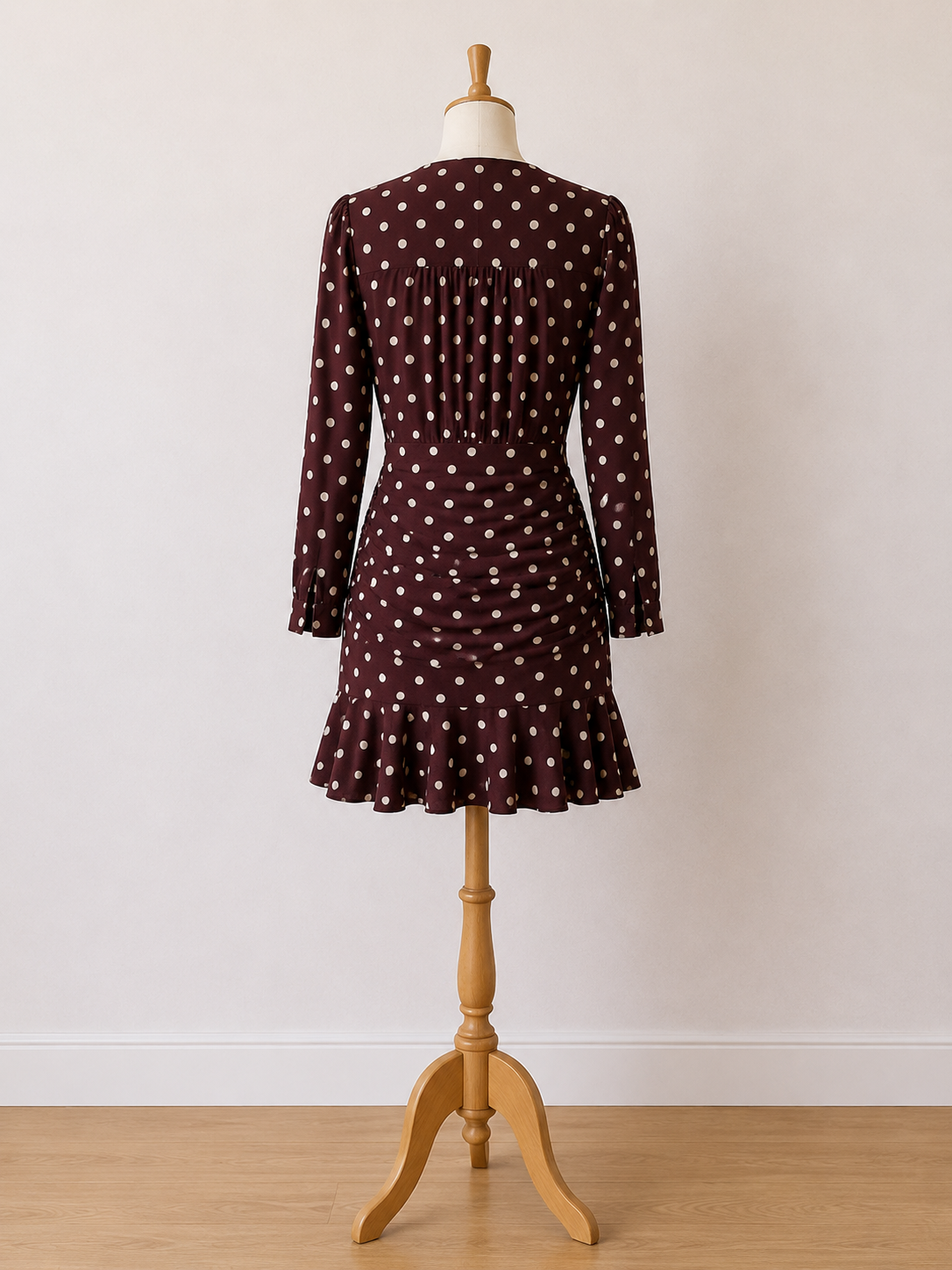 Veronica Beard Lou Lou Silk Polka Dot Mini Dress