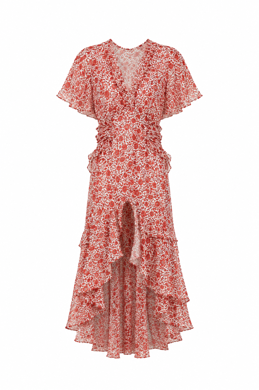 MISA Los Angeles Katarina Floral High-Low Maxi Dress