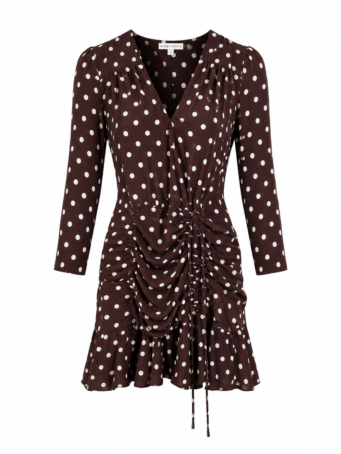 Veronica Beard Lou Lou Silk Polka Dot Mini Dress